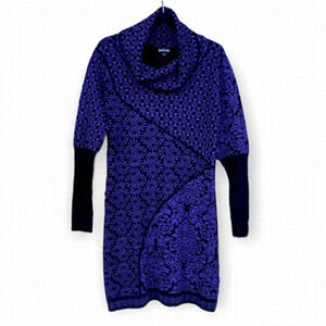 ONYX Cowl Neck Sweater Dress/Tunic Size M